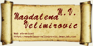 Magdalena Velimirović vizit kartica